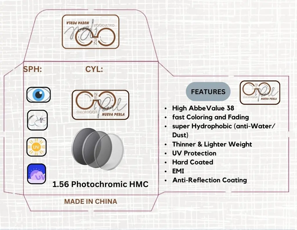 Cristal PhotoCromatico Vision Sencia Color Gris HMC