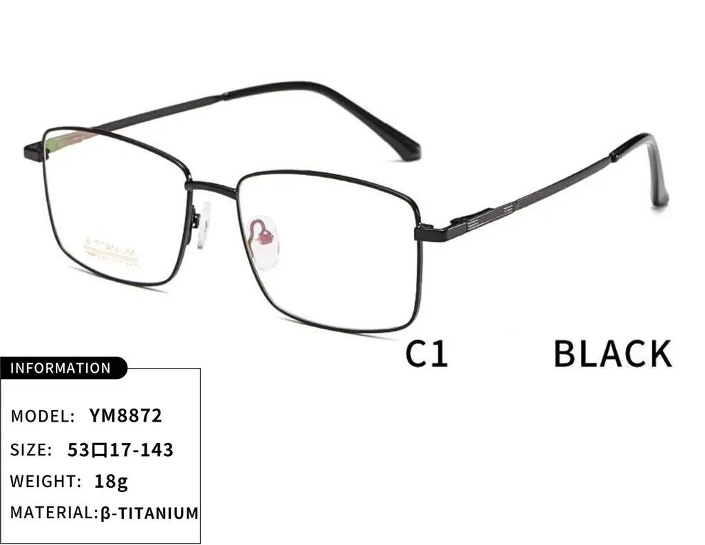 Montura Metalica Para Hombre YM8872